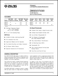 Z893731XVSC Datasheet