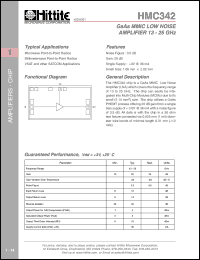 HMC342 Datasheet