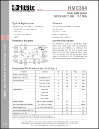 HMC364 Datasheet