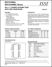 IS41LV44054-50JI Datasheet