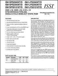 IS61LPS51218D-133TQ Datasheet