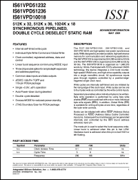 IS61VPD10018-200B Datasheet