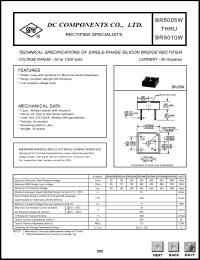 BR501W Datasheet