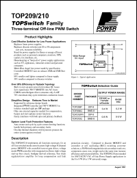 TOP203YAI Datasheet