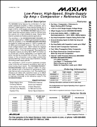 MAX923MJA Datasheet