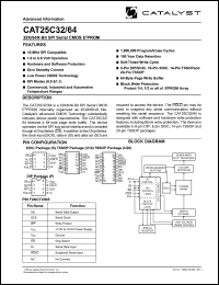 CAT25C64U14I-TE13 Datasheet