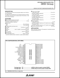 M38501EE-XXXSP Datasheet