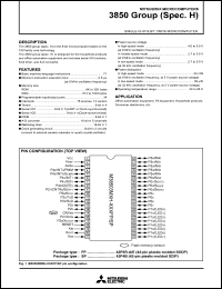 M38508FDH-XXXFP Datasheet