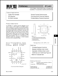 RF2460 Datasheet