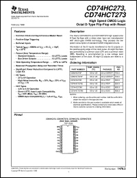 CD74HC273M96 Datasheet