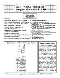 ACT-F128K8N-150F6Q Datasheet