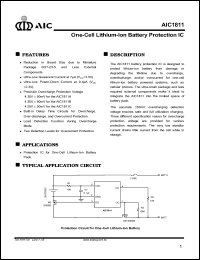 AIC1811ACV Datasheet