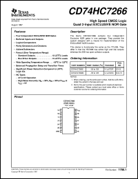 CD74HC7266M Datasheet