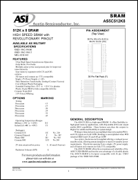 AS5C512K8DJ-25L/IT Datasheet