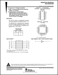 SN74ACT04DBLE Datasheet