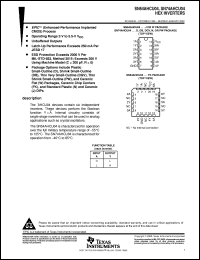 SN74AHCU04DBLE Datasheet