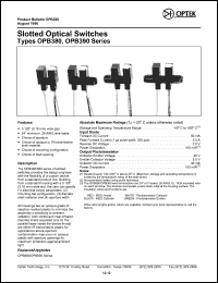 OPB380T15 Datasheet