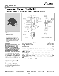 OPB695 Datasheet