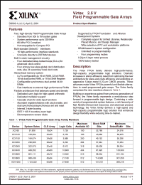 XCV600-4BG560I Datasheet