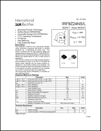 IRF9Z34NL Datasheet