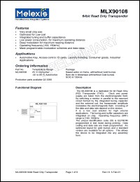 MLX90110 Datasheet