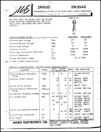 2N930 Datasheet