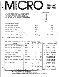 2N4400 Datasheet