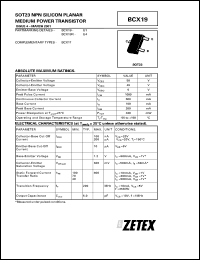 BCX19CSM4 Datasheet