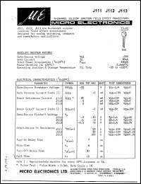 J111 Datasheet