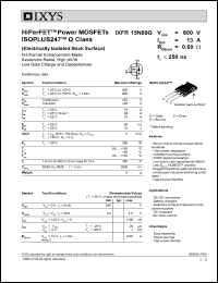 IXFR15N80Q Datasheet