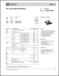 MMO74-12IO6 Datasheet