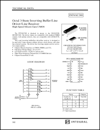 IN74AC273DW Datasheet