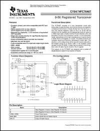 CY74FCT646ATSOC Datasheet