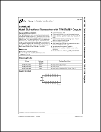 54ABT245MWA Datasheet