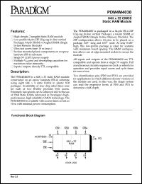 PDM4M4030S20AM Datasheet