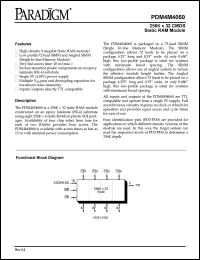 PDM4M4060S20M Datasheet