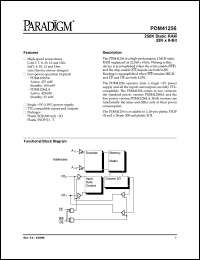 PDM41256LA8TA Datasheet