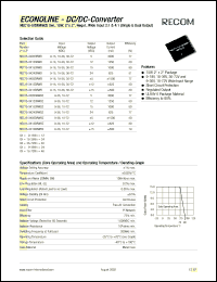 REC15-2115SRWB Datasheet