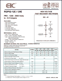 RGP02-14 Datasheet