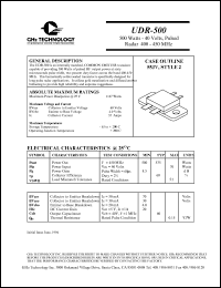 UDR-450 Datasheet