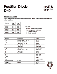 D40/16 Datasheet