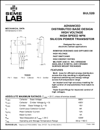 BUL52B Datasheet