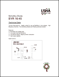 BYR16-45 Datasheet