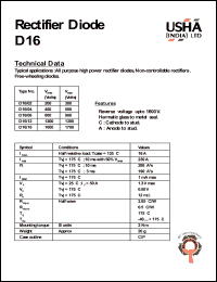 D16/16 Datasheet