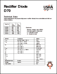 D70/16 Datasheet