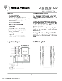 V62C3162048LL-70B Datasheet