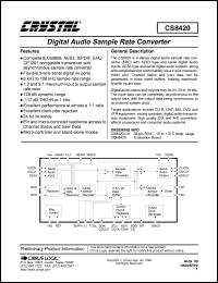 CS8420 Datasheet