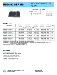 HDD100-48S05-T Datasheet