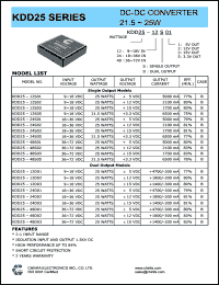 KDD25-12S02 Datasheet