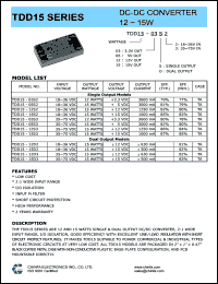 TDD15-05S2 Datasheet